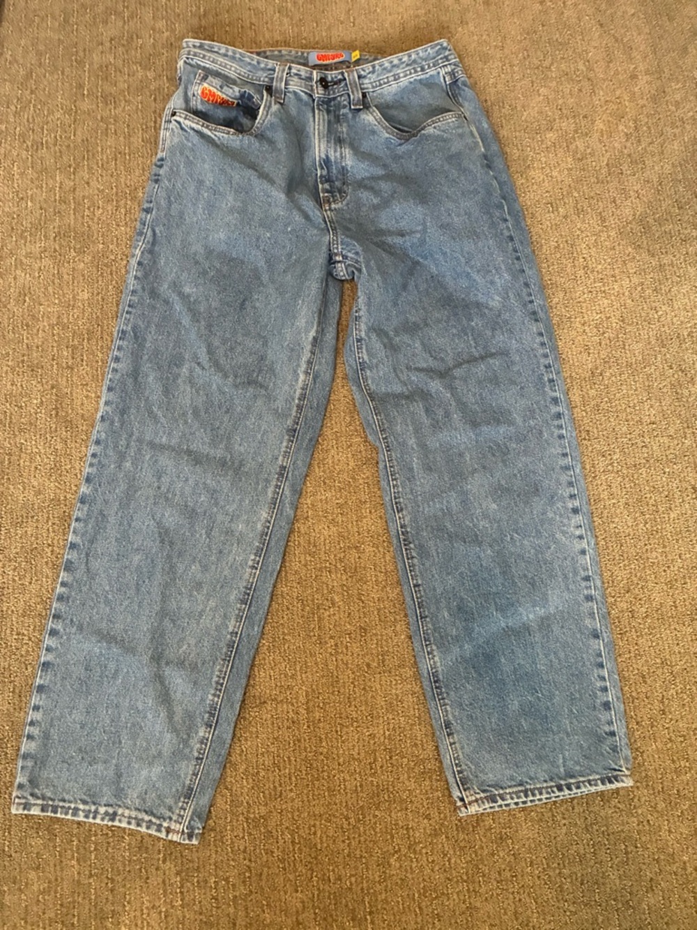 Empyre Relax Fit Medium Wash Skate Jeans